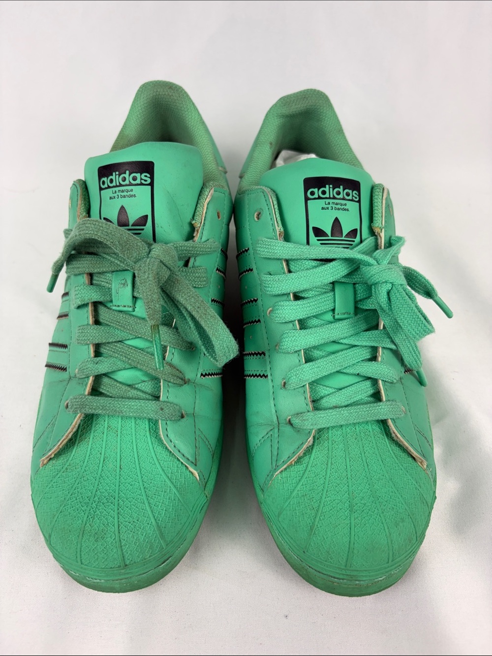Adidas Allstar Green Shell Toe Sneakers